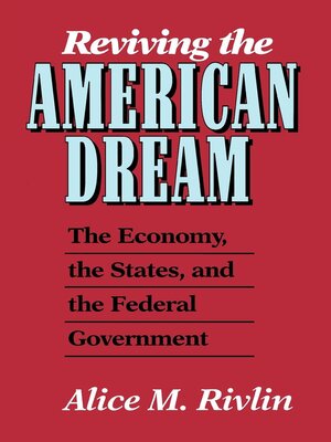 cover image of Reviving the American Dream
